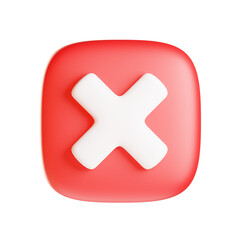 Obraz premium red cross button