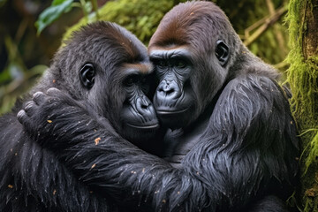 Gorilla, Wildlife Photography, Generative AI
