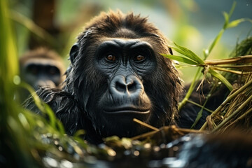 Gorilla, Wildlife Photography, Generative AI