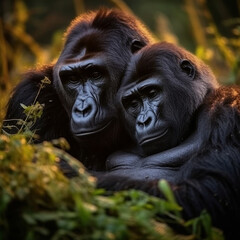 Gorilla, Wildlife Photography, Generative AI