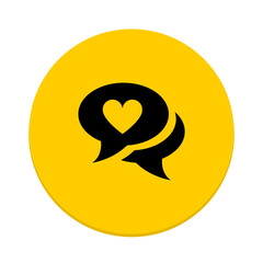 message icon love chat