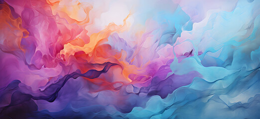 Abstract oil painted background. Gradient mix oil paint. Texture paint Generative AI