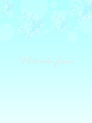 ドットとキラキラが綺麗な青のグラデーション背景イラスト