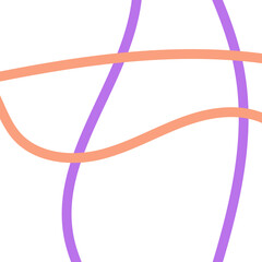 Pastel Purple Orange Lines Grid Background 