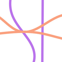 Pastel Purple Orange Lines Grid Background 