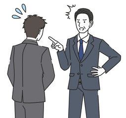 上司に謝る男性社員