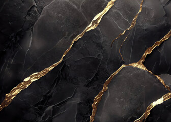 A captivating blend of black and gold stone textures creates an elegant and sophisticated background.