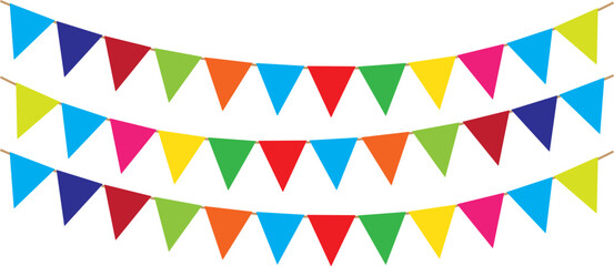 Party Background. Color party flags.