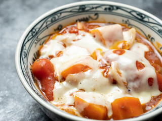 Cheese Beef Curry in a Bowl