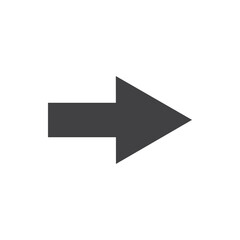 arrow icon vector isolated on white background