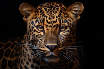 Obraz premium Leopard portrait Generative AI