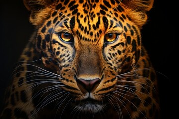 Leopard portrait Generative AI