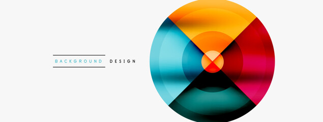 Obraz premium Circle pattern background. Abstract backgrounds bundle for wallpaper, banner, background, landing page, wall art, invitation, prints, posters