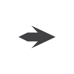 Fototapeta na wymiar arrow icon vector isolated on white background
