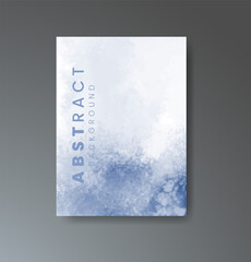 Cover template with watercolor background. Design for your cover, date, postcard, banner, logo.