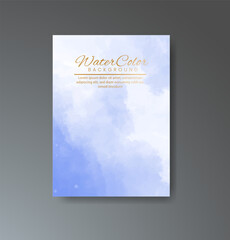 Cover template with watercolor background. Design for your cover, date, postcard, banner, logo.