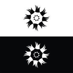 Circle vector logo template design  . Circle icon silhouett  logo