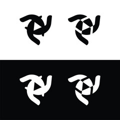 Circle vector logo template design  . Circle icon silhouett  logo