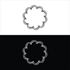 Circle vector logo template design  . Circle icon silhouett  logo