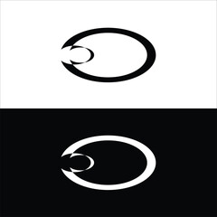 Circle vector logo template design  . Circle icon silhouett  logo