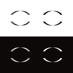 Circle vector logo template design . Circle icon illustration