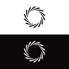 Circle vector logo template design . Circle icon illustration