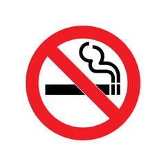 No smoking sign isolated on white background