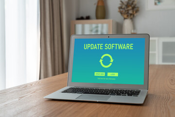 Software update on computer for modish version of device software upgrade