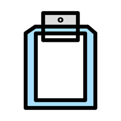 clipboard with blank paper