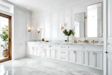 luxury bath room out interior generated by AI tool