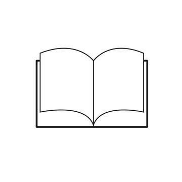 book icon. sign design, illustration