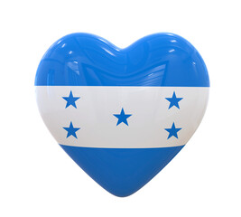Heart Honduras Flag
