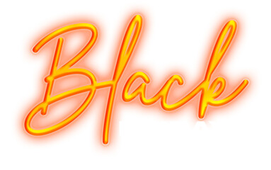 Black friday 3d text effect cutout