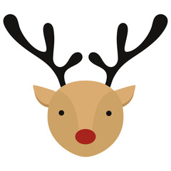Reindeer Merry Christmas Icon
