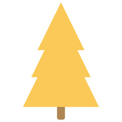 Fototapeta premium Tree Merry Christmas Icon
