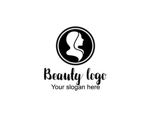 Woman face logo icon vector. Woman face logo design vector illustration, Girl silhouette for cosmetics, beauty, salon, health and spa, fashion themes.