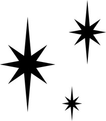Fototapeta premium Shine icon, Star icon vector
