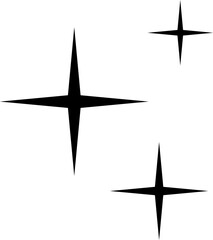 Shine icon, Star icon vector