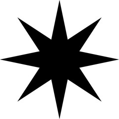 Star icons. Sparkles, shining. Vector star symbol isolated on white background