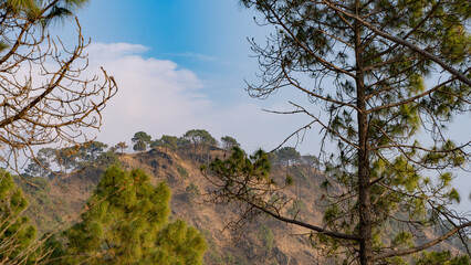 Scenic landscape of Kasauli, Gilbert trail also known as sunset point