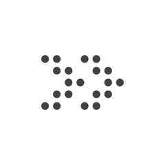 arrow icon vector illustration isolated on white background