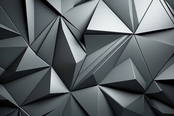 Abstract gray background with triangles.