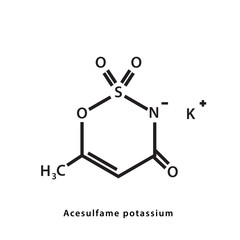  structure formula flat style illustration