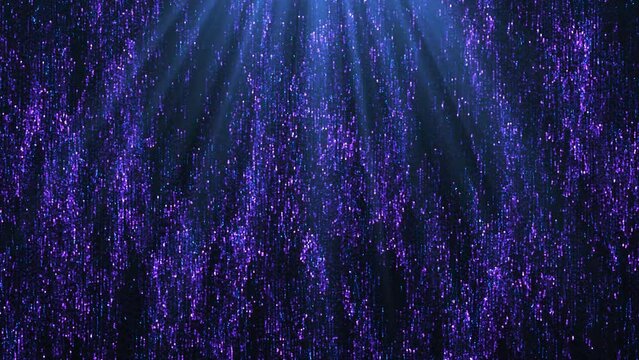 Fallin Symbols And Point Data Structure Artificial Ingelligence Network Database Communication Glowing Blue Flares Animation