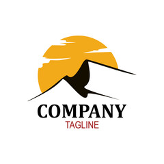 Mountain Logo design icon mountain concept logo