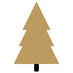 Fototapeta premium Gold and Black Christmas Tree