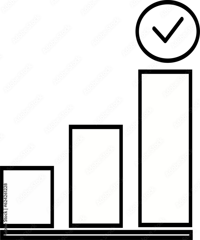 Poster progress vector icon. management business. replaceable vector design.