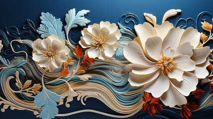 paper flowers, background