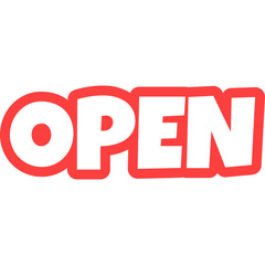 Open Sticker-01