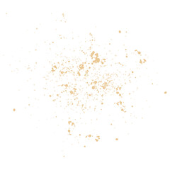 Watercolor splatter texture element.